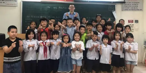 Jake's Grade 3 class in Hanoi