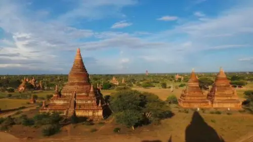 Temples in Bagan in Myanmar