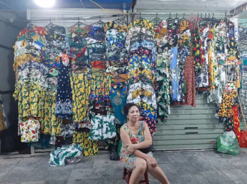 T-shirts and shorts on Hanoi Night Market