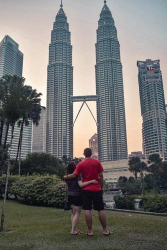 View of Petronas Towers from KLCC Park