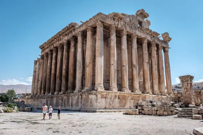 A temple in Baalbek, Lebanon