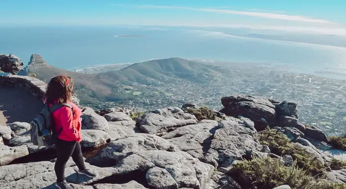 The view from Table Mountain, Cape Town