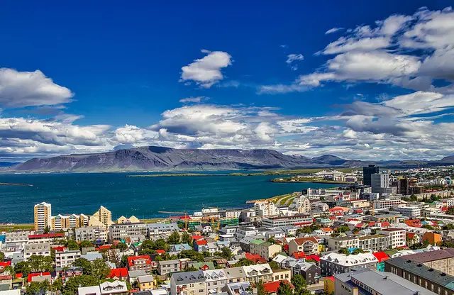 A view of Reykjavik, Iceland