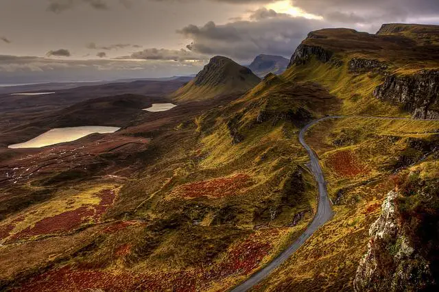 Quairaing Mountains in Scotland