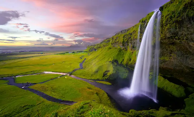 Waterfall in Iceland