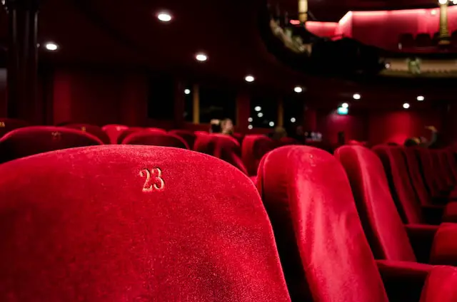 Red cinema seats